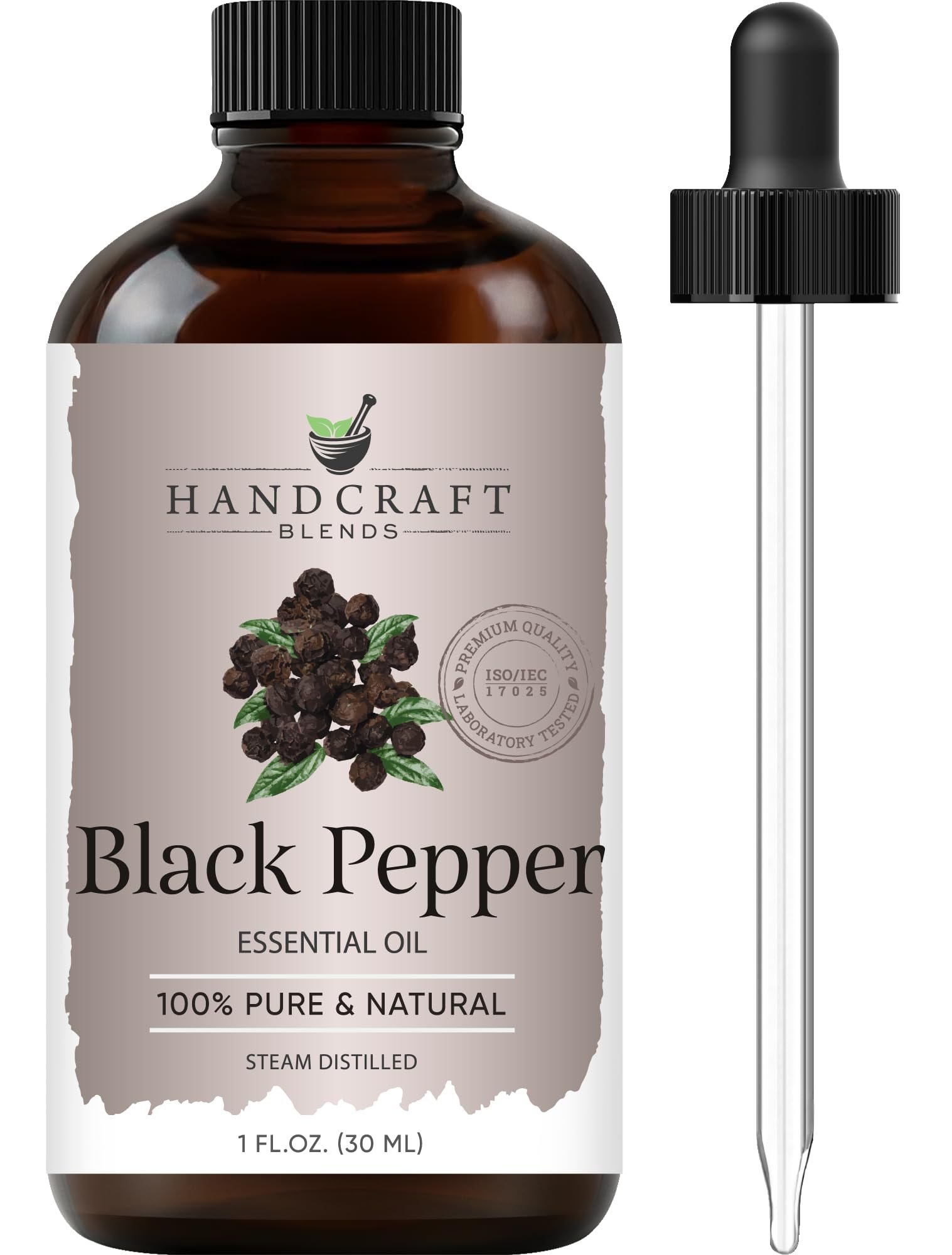 Version 1.0.0 Black Pepper Essential Oil - Huge 4 Fl Oz - 100% Pure and Natural - Premium Grade Essential Oil for Diffuser and Aromatherapy - Image 1