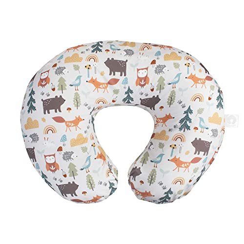 Version 1.0.0 Boppy Nursing Pillow Original Support, Spice Woodland, Ergonomic Nursing Essentials for Bottle and Breastfeeding, Firm Fiber Fill, with Removable Nursing Pillow Cover, Machine Washable - Image 1