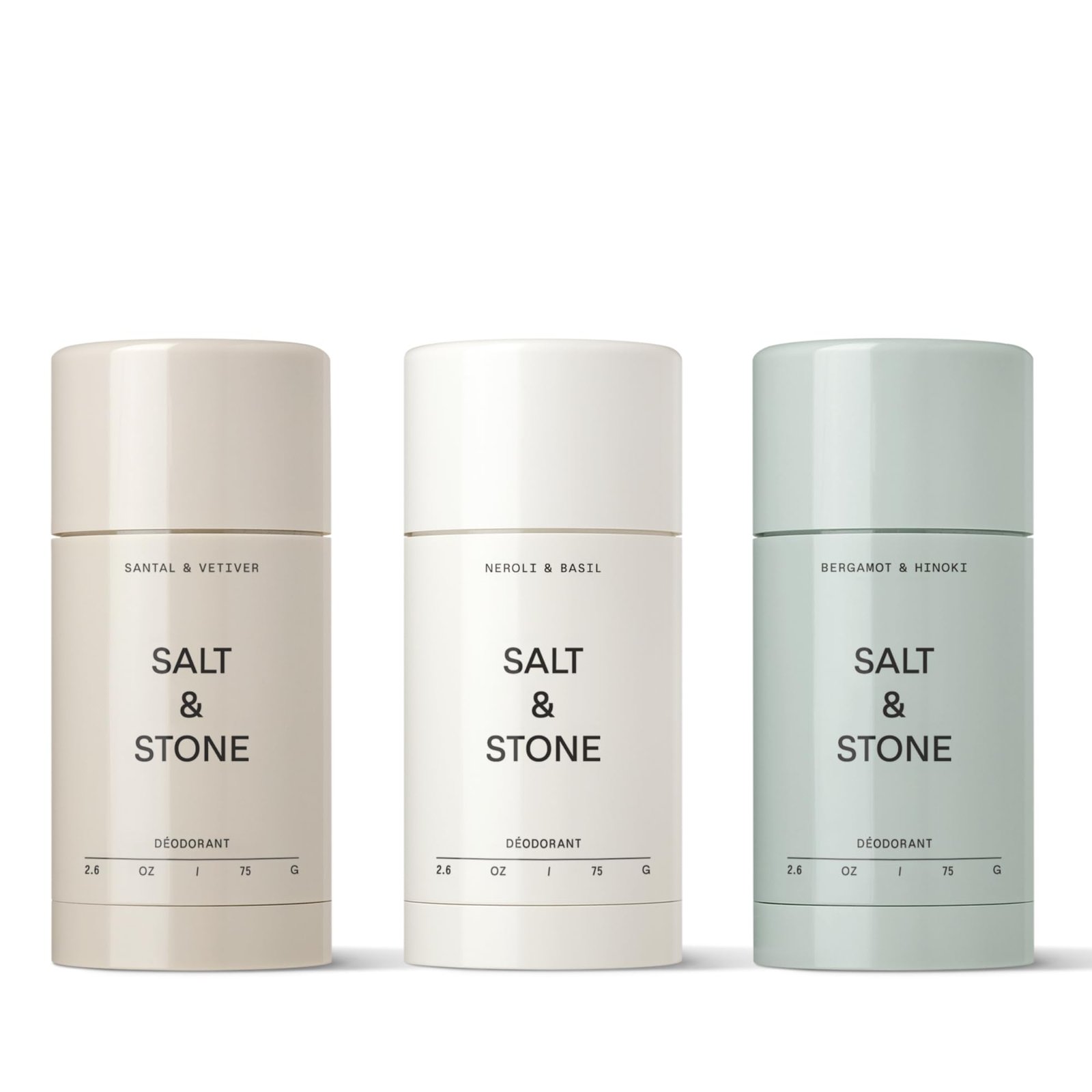 Version 1.0.0 Salt & Stone Natural Deodorant Trio for Women & Men | Extra Strength Natural Deodorant | Aluminum Free with Probiotics, Seaweed Extracts & Shea Butter (2.6 oz) - Image 1