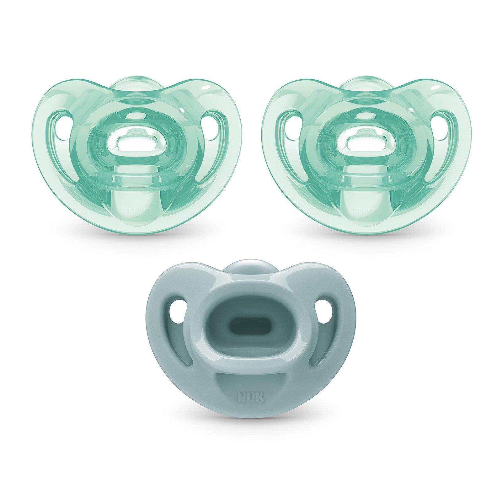 Version 1.0.0 NUK Comfy Orthodontic Pacifiers, 6-18 Months, 3 Pack - Image 1