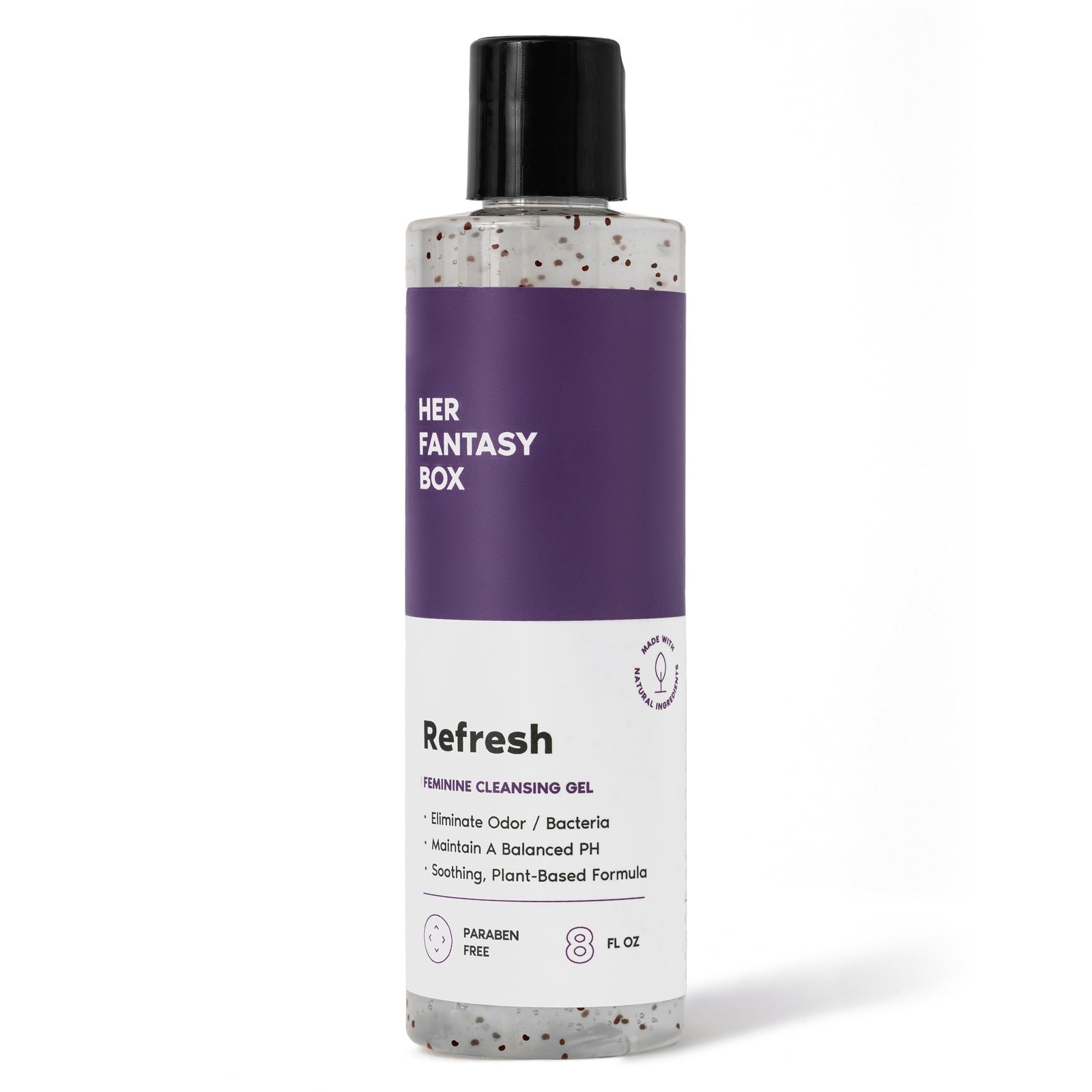 Version 1.0.0 Her Fantasy Box Refresh pH Balancing Shower Gel - Natural Feminine Hygiene Solution for Gentle Cleansing, Odor Control, and Skin Nourishment - pH-Balanced Formula for All Skin Types (8 oz) - Image 1
