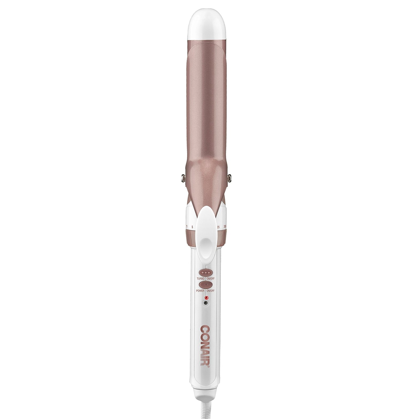 Version 1.0.0 Conair Double Ceramic 1 1/4-Inch Curling Iron, 1 ? inch barrel produces loose curls ? for use on medium and long hair - Image 1