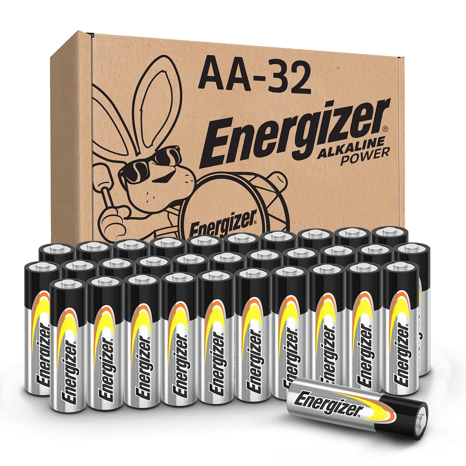 Version 1.0.0 Energizer AA Batteries, Alkaline Power Double A Battery Alkaline, 32 Count - Image 1
