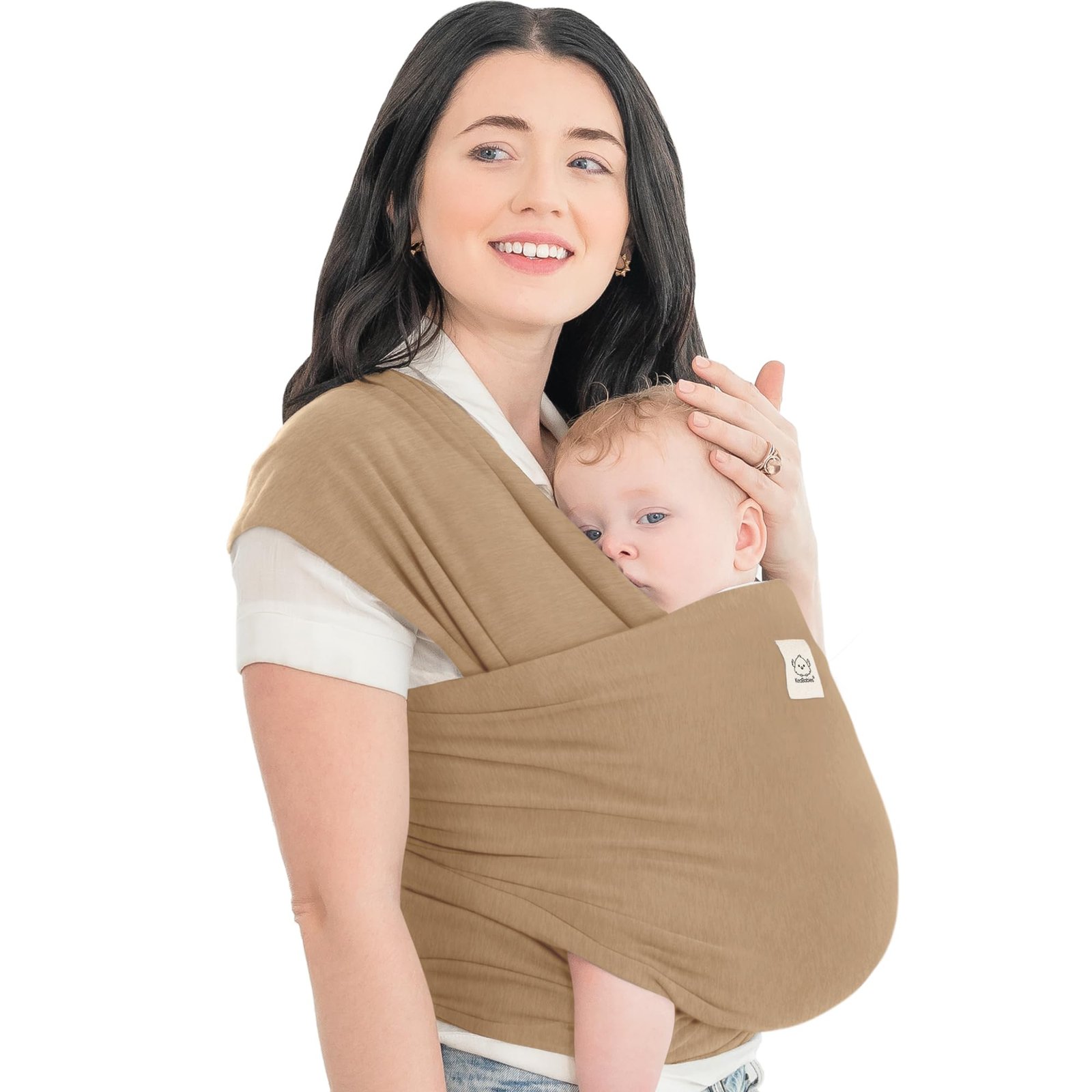 Version 1.0.0 KeaBabies Baby Wrap Carrier - All in 1 Original Breathable Baby Sling, Lightweight,Hands Free Baby Carrier Sling,Baby Carrier Wrap,Baby Carriers for Newborn,Infant,Baby Wraps Carrier(Warm Hearth) - Image 1